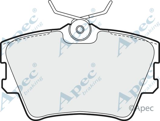 APEC BRAKING stabdžių trinkelių rinkinys, diskinis stabdys PAD905